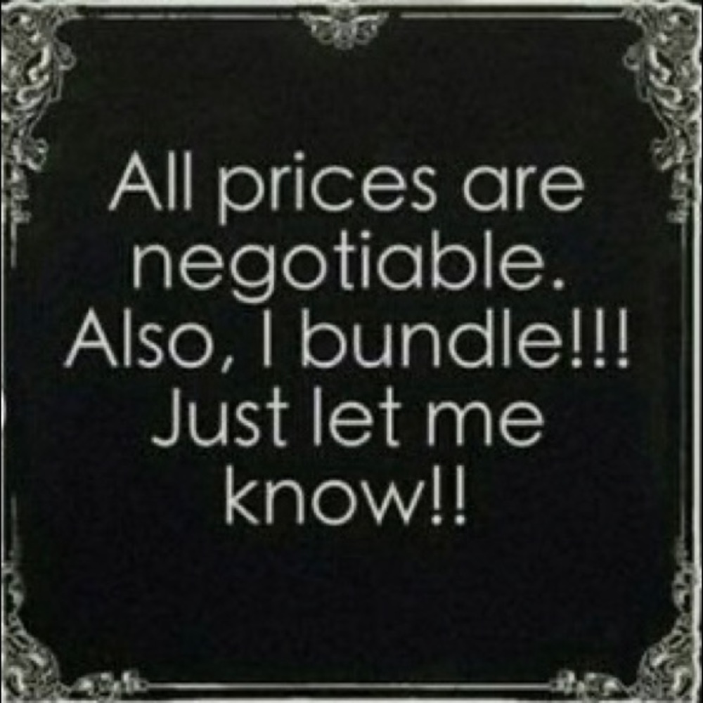 Bundles and Negotiations are Welcome!!